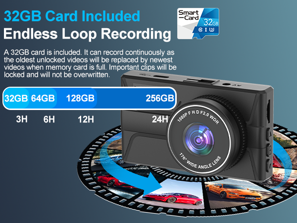 dash cam front and rear