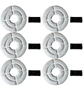 6 NISPIRA Charcoal Water Filters with Black Spongy Replacements for Kastty Whisper Quiet 2.2L/ 74...