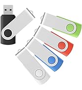 Enfain USB 3.0 Flash Drives 64 GB 5 Pack 64GB Thumb Drive Multicolor Memory Stick Pendrives for S...