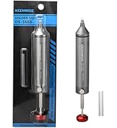 KeenWise DS-368B High Suction Aluminum Solder Sucker: No Clog Desoldering Pump with Durable Silic...