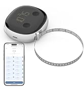 AI-Enabled Smart Body Tape Measure – Bluetooth Fitness Tracker with USB-C Recharge, LED Display &amp;...