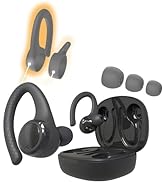 Coby True Wireless Bluetooth Earbuds | Interchangeable Ear Hooks & Tips | Sweat-Resistant |14-Hou...