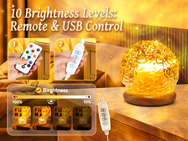 Mood Lighting Crystal Lamp Ocean Light Projector for Bedroom Ocean Room Decor for Teen Girls Gifts