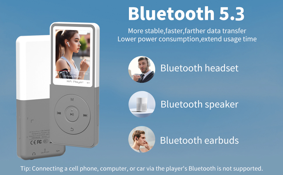 mp3 mp4 music player with bluetooth