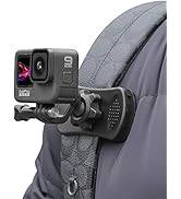 Backpack Strap Mount Quick Clip Mount, 360 Degree Rotation Backpack Clamp Mount Compatible with G...