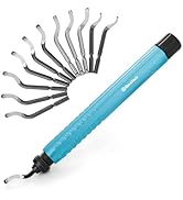 DURATECH Deburring Tool with 12-Piece M2 High Speed Steel Blades, 360°Rotation, Ideal for Metal, ...