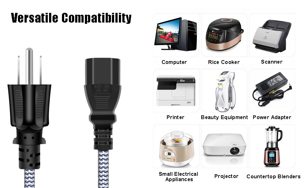 power cable 3 prong