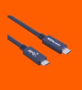 EZQuest USB-C Charge, Sync &amp; Video Cable 1 Meter, Data Transfer Rate of 10Gbps, Up to 100W Output...