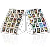 JUBOR 5 Tier Trading Card Display Stand (2 Pack), 12.1" Clear Acrylic Riser Card Stands for Sport...