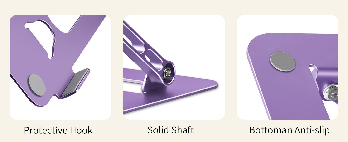 macbook air stand for desk with anti-slip silicone cushions to protect your laptop