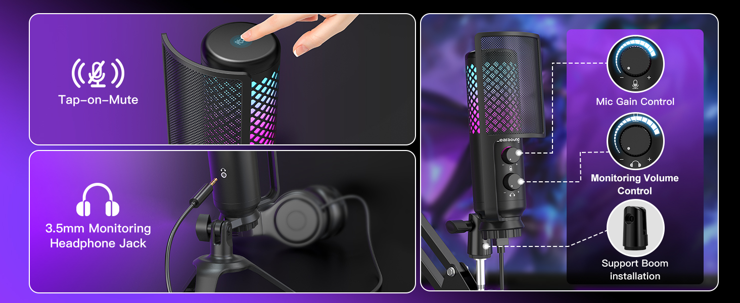 Condenser Mic with Noise Reduction