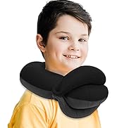 BUYUE Kids Travel Pillows for Airplane, 360° Head Support Sleeping Essentials for Boys Long Fligh...