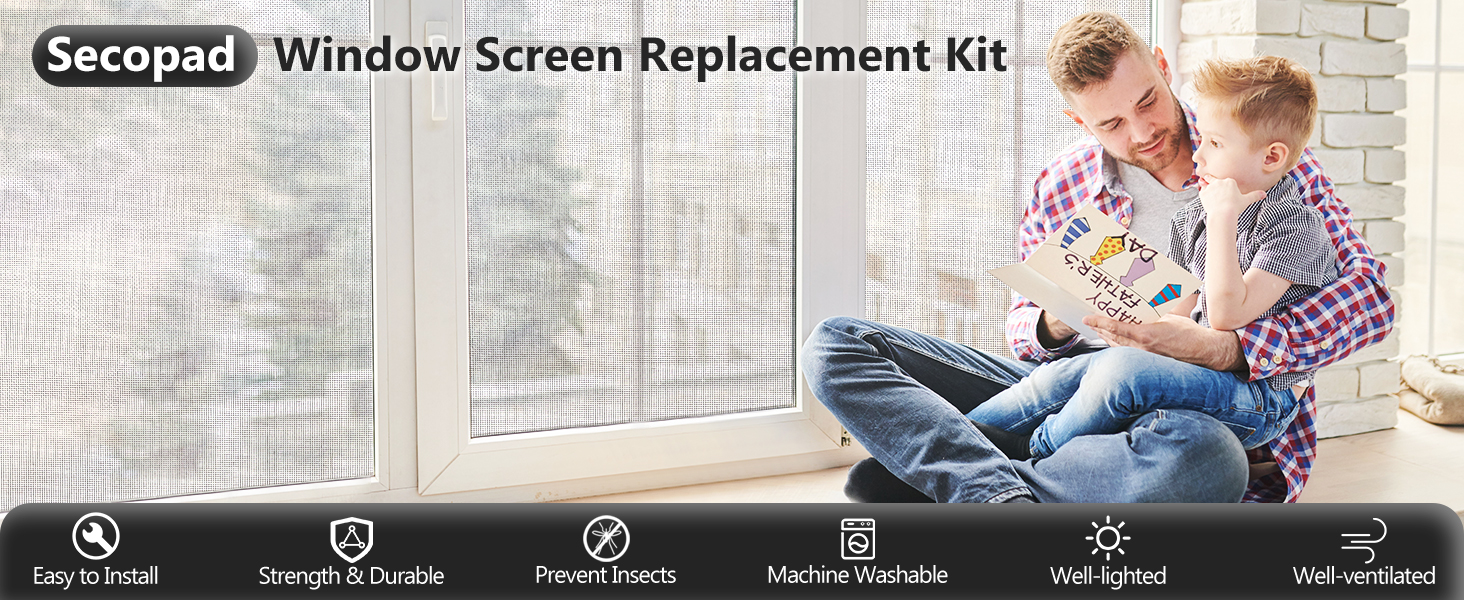 secopad window screen replacement