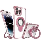IAIYOXI for iPhone 16 Pro Max Case with Strong Magnetic Ring Stand, Military-Grade Shockproof, 4 ...