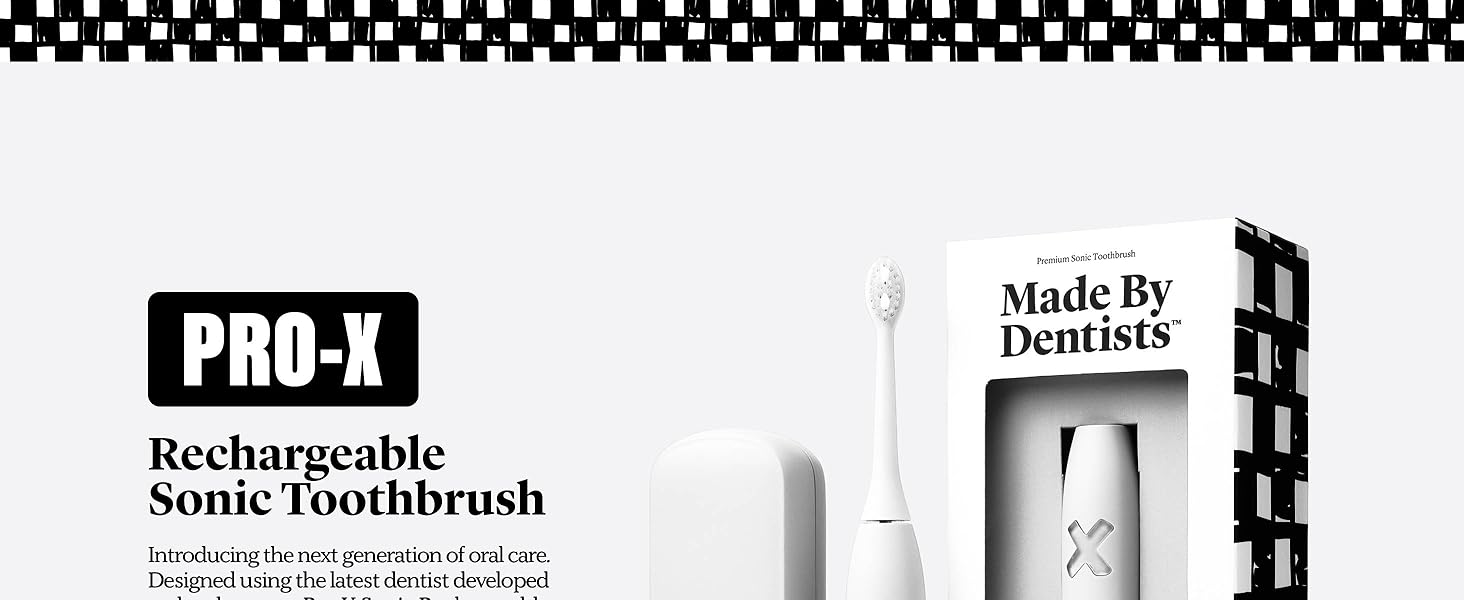 Made By Dentist + Pro-X Rechargeable Sonic ToothBrush