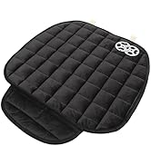 KUJOBUY Universal Front Row Car Seat Cover - Easy Cleaning Wear Resistant Breathable Plush Protec...