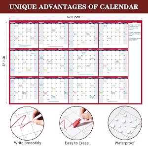 large dry erase calendar