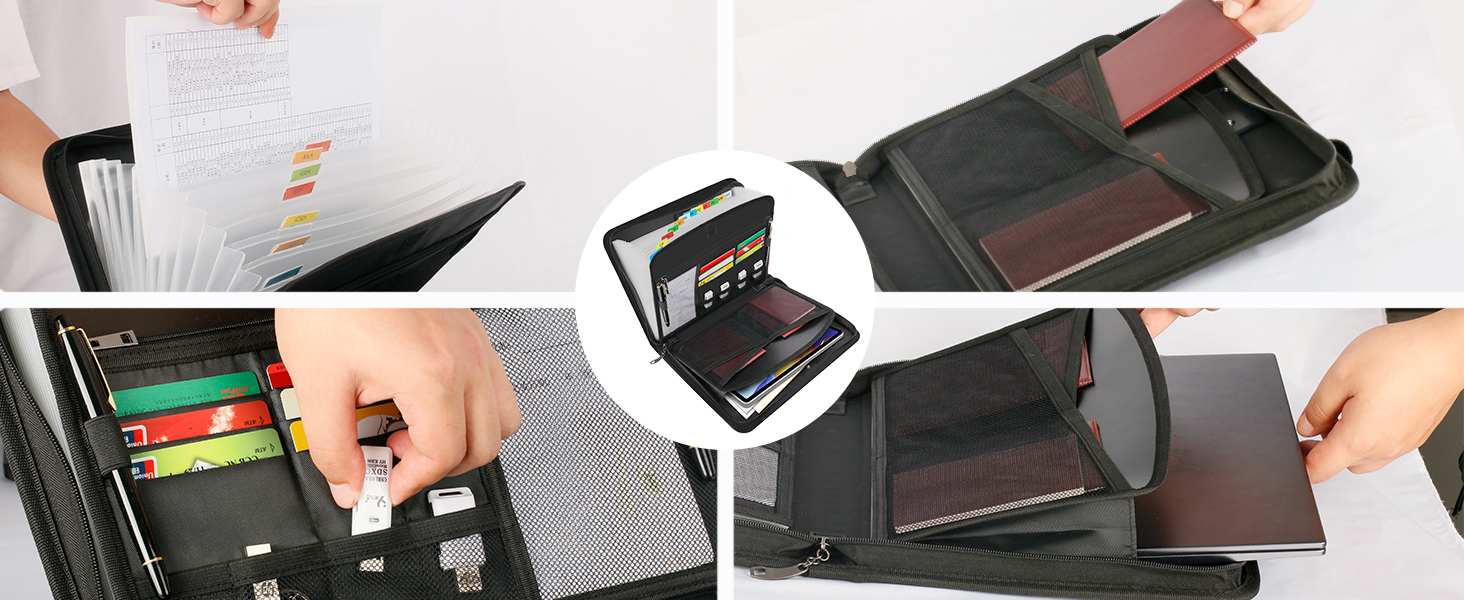 personal organizer birth certificate and social security card holder document file folder