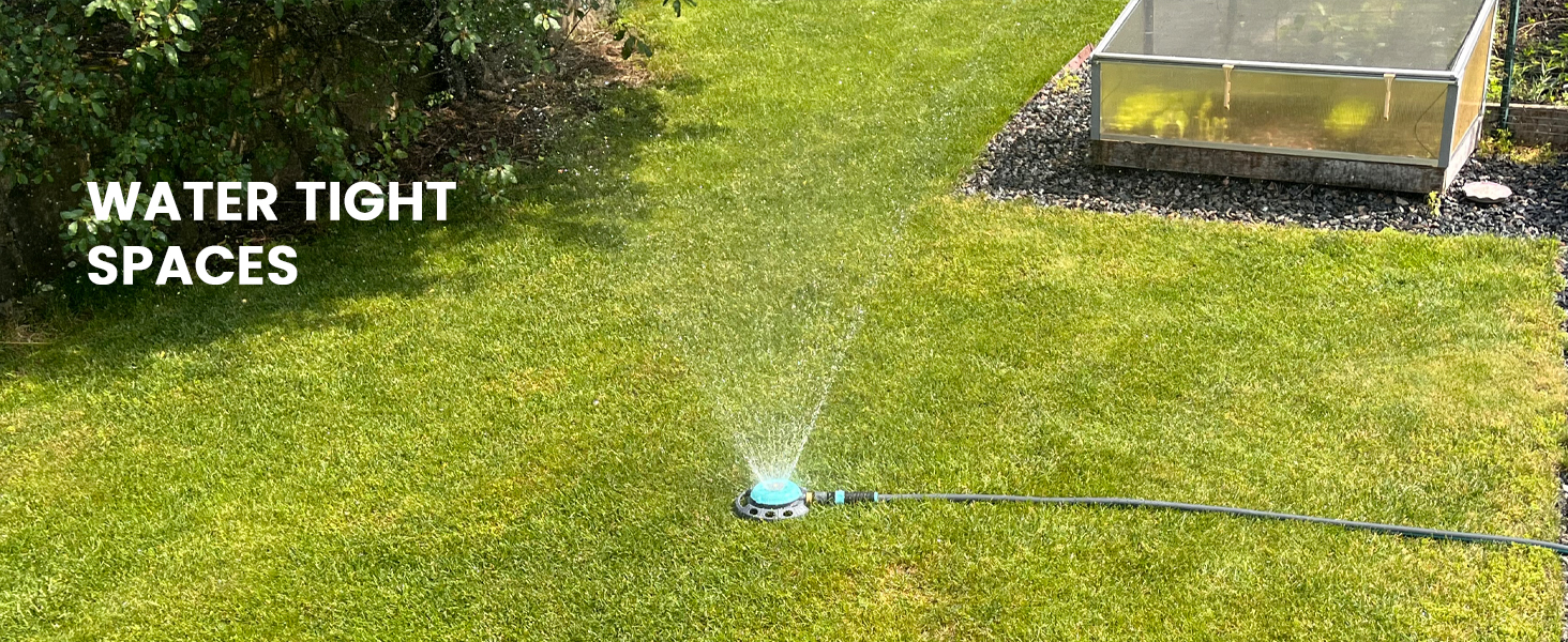 New England Garden Tools 400001 9 Multi-Pattern Turret Spot Watering Sprinkler Water Tight Spaces