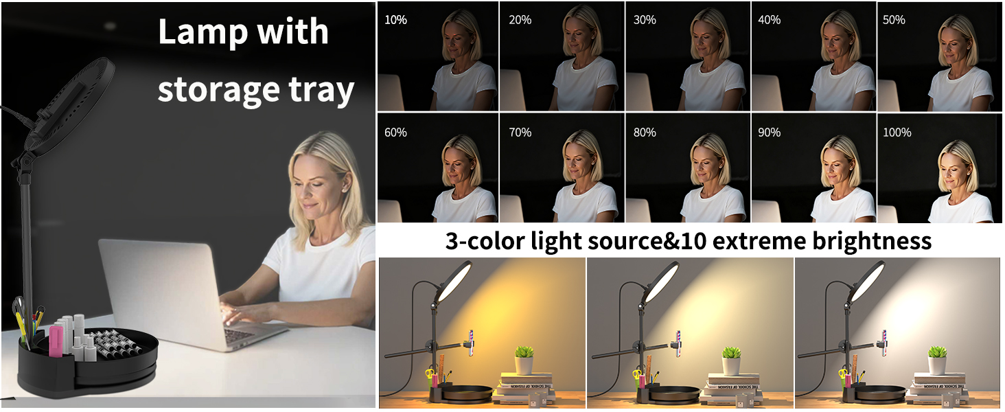 Desk Lamp storage tray