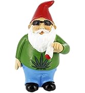 Gnometastic Mini Gnomes - Smoking Gnome, 3.5in Tall, Funny Gnomes Decorations for Yard, Fairy Gar...