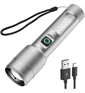 Ciwuzxs Flashlight High Lumens Rechargeable, 5000 Lumen Super Bright Led Flashlights, Tactical Fl...