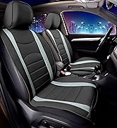 FH Group Gray/Black Leatherette Car Seat Cushions Airbag Compatible
