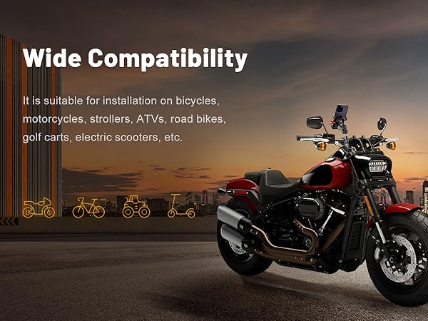 Motorcycle Cell Phone Mount with Vibration Dampener