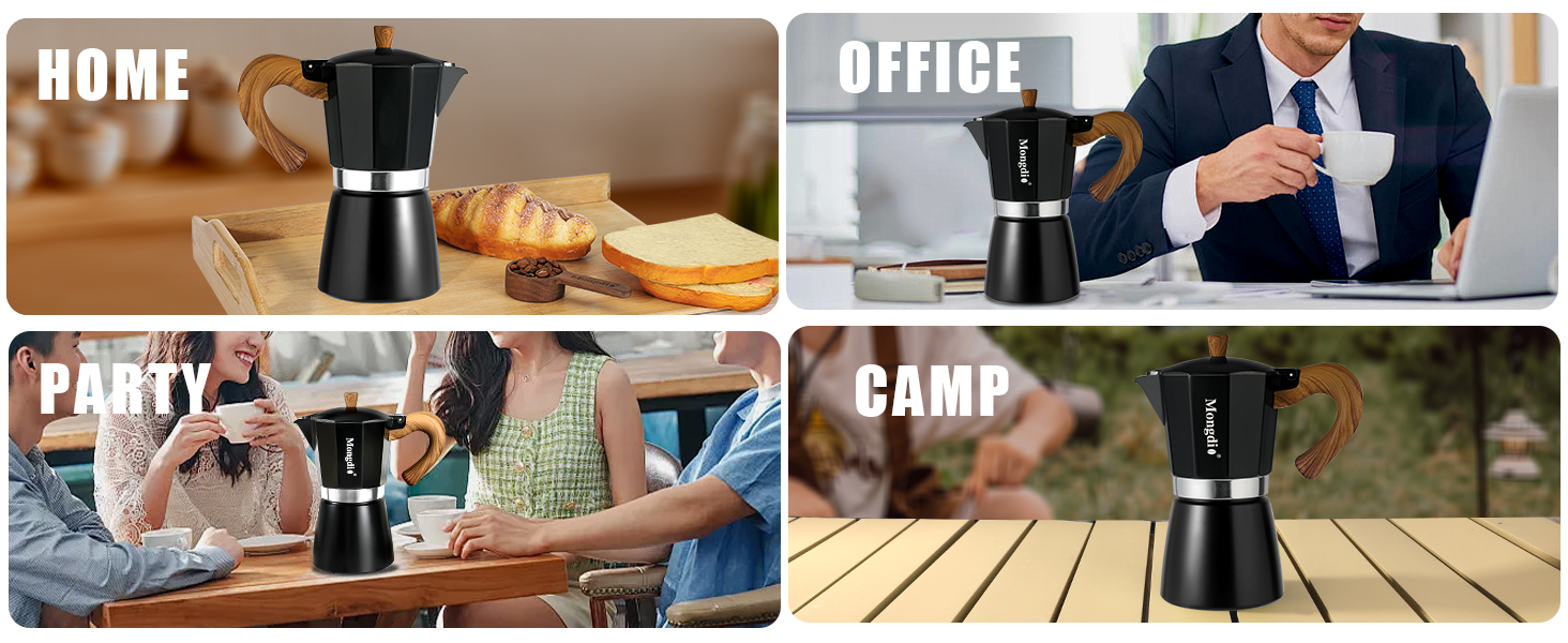 Stovetop Espresso Maker Moka Pot