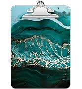Rimilak Plastic Clipboards with Metal Clip, A4 Letter Size 9" x 12.5" Office Decorative Clipboard...