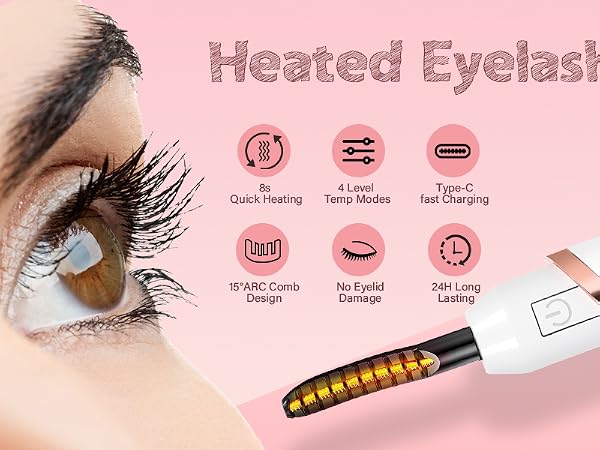 Heated Eyelash Curler for Women