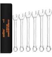 HORUSDY Large Wrench Set with Rolling Pouch | SAE | 6-Piece | 15/16?, 1?, 1-1/16?, 1-1/8?, 1-3/16...