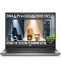 Dell Precision 7000 7680 Mobile Workstation Laptop (NVIDIA RTX 1000 Ada 6GB, 16