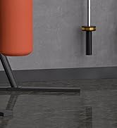 APLUGTEK Olympic Barbell Rack, Home Gym Bar Holder, Black Vertical Wall Mount, Bar Hanger with Ru...