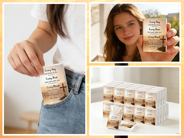Bible Verse Pocket Tissues Travel Packs