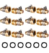 Dalmbox Garden Hose Quick Connector, 3/4" Male and Female Quick Release Garden Hose Connect Fitti...