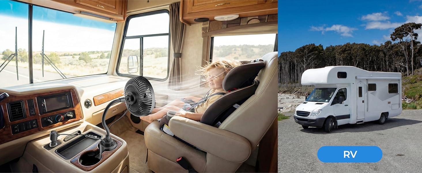 amacool car fan for car road trip travel essentials gifts for dad father birthday