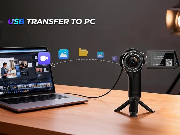 digital camera camcorder transfer to PC for vlogger beginners 8k