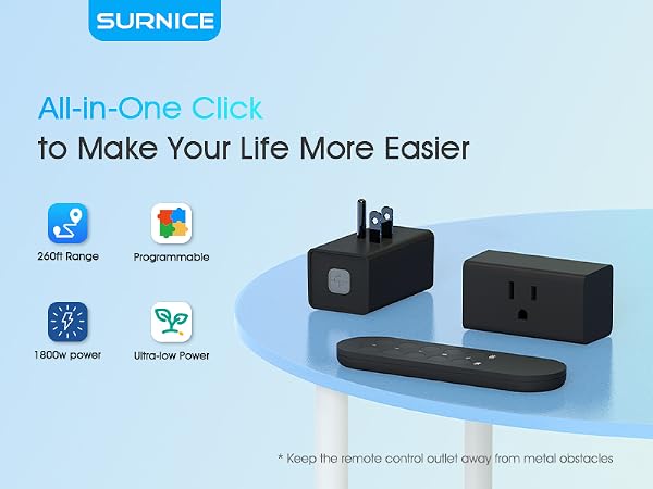 plug with remote to turn on and off