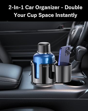 2 in 1 car cup holder expander