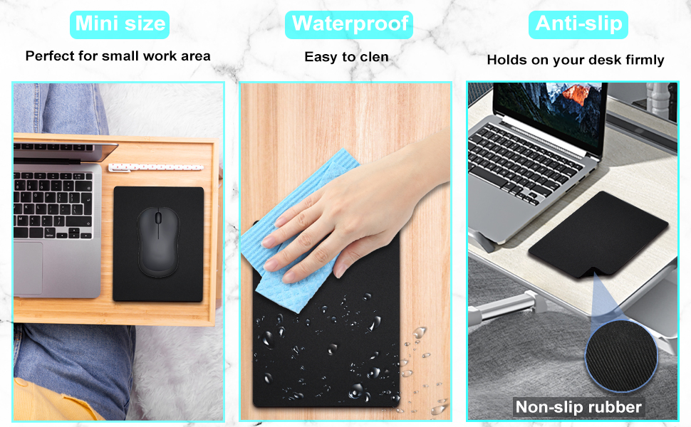 black small mouse pad