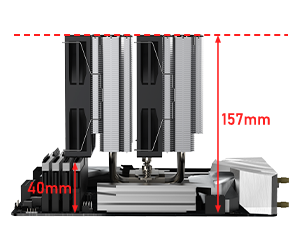 ARGB CPU Dual-Tower Air Cooler