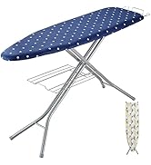 VEVOR Ironing Board with Bottom Storage Tray, Thickened 4 Layers Iron Board with Heat Resistant C...