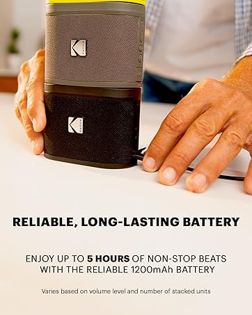 5 hours of non stop play 1200mAh battery