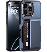 LIUQIJIA for iPhone 16 Pro Case Wallet, iPhone 16 Pro Card Slot Case Credit ID Cards Holder Soft ...