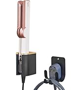 Curling Iron Holder Wall Mount, Hair Dryer Holder for Airwrap Hair Tool Organizer for Shark Flex ...