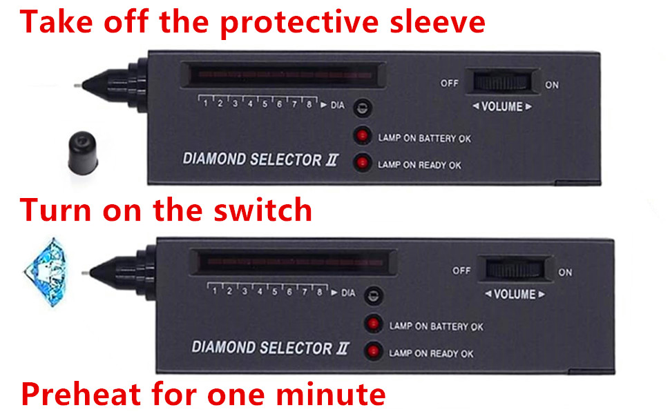 Bare Hands Operation Diamond Tester Pen
