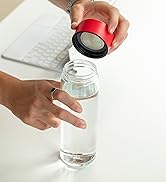 Ever Vessel Glass Water Bottle 20oz - Non-insulated | Borosilicate Glass | Dishwasher Safe | No P...