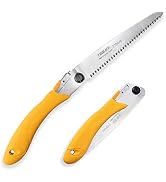 Toolux Hand Folding Pruning Saw 8 Inch Wood Tree Japanese Pull Saw Razor Teeth Saws for Bone Wood...