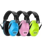 Dr.meter Kids Noise Cancelling Headphones Adults Ear Muffs for Noise Reduction, EM100 27.4 NRR Ki...